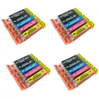 PerfectPrint Compatible Ink Cartridge Replacement for Canon Pixma BK/C/M/Y 20-pack