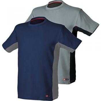 Camiseta Stretch Azul/Gris T-XL