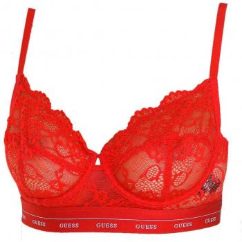 Sutien Guess in pizzo con ferretto, rosso, taglia 32B