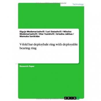 V-fold bar deploybale ring with deployable bearing ring