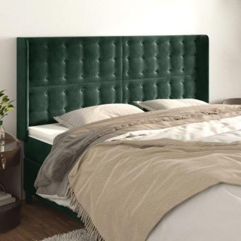 Orecchio verde scuro: testiera elegante per divano