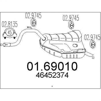 MTS 01.69010 Abgasanlage