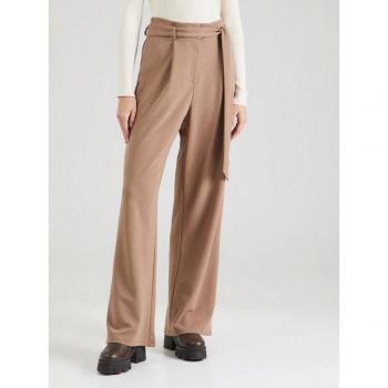 VILA Pantalon Large à Taille Noyée – Marron Fosse