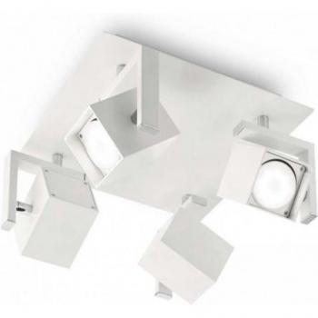 Luz de techo MOUSE blanca 4 focos