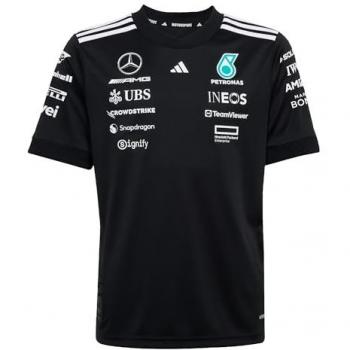 Children's Black Mercedes AMG Petronas F1 Jersey by adidas