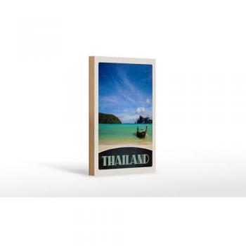 Holzschild Reiseerinnerung Thailand 12x18 cm