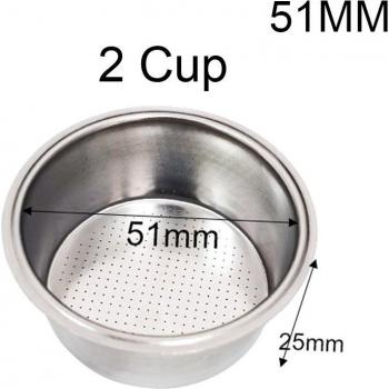 304 Stainless Steel Non-Pressurized Coffee Basket 51mm/58mm