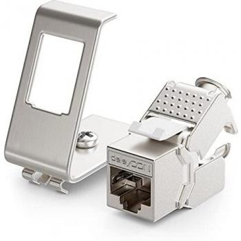 DeleyCON 1-Port Hutschienenadapter mit CAT6a Keystone