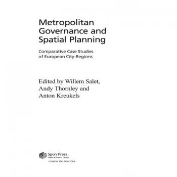 Metropolitan Governance and Spatial Planning
