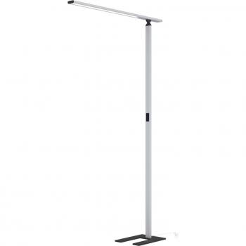 Lámpara de pie Prios Zyair, diseño moderno, gris, 108.4 cm