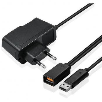 Power Supply USB Xbox 360 con Cable Kinect y Enchufe Europeo (EU)
