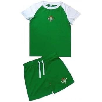 Pijama infantil corto Real Betis verde con patrón oficial y original