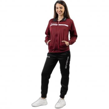 Fleece-Trainingsanzug Givova One Rouge S für Damen