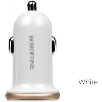 Borofone TurboUSB 2x Chargeur Voiture 5V 21A Blanc