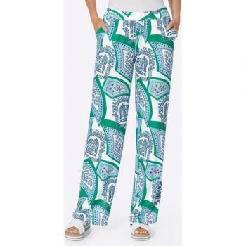 Pantalon Cargo Jersey Bleu Écru – Design Rick Cardona