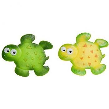 DKD Home Decor Turtle Shower Mat – Vibrant Yellow/Green, PVC, 11.5x10 in
