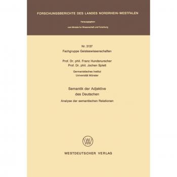 Semantik Der Adjektive Des Deutschen