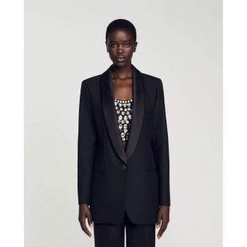 Elegance Wool Blazer – Sandro, Black 38