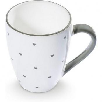 Tazza Matutina Gmundner Ceramica Cuore in Grigio