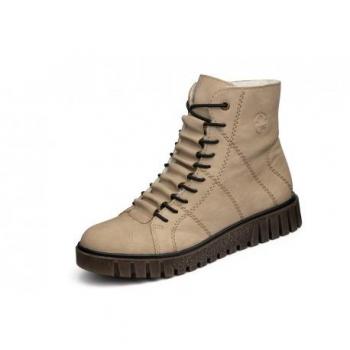 Bottes plates Rieker Y3420 couleur beige
