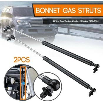 Juego de resortes de capó de gas para Toyota Landcruiser Prado 120, 2002, 475MM