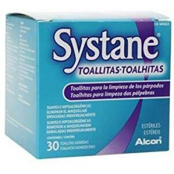 SYSTANE TOALLITAS HUMEDAS ESTERILES LIMPIEZA PALPEBRAL 30 TOALLITAS