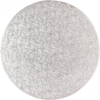 Round Silver Cake Board