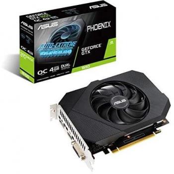 Asus Phoenix GTX1650 OC 4GB DDR6 DVI HDMI DP 1635MHz Clock Overclocked Compact Design