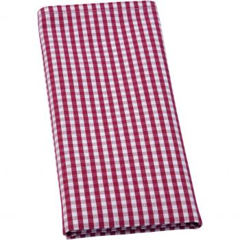 Set de 6 serviettes rouges La Villa ERWIN M., 50×50 cm