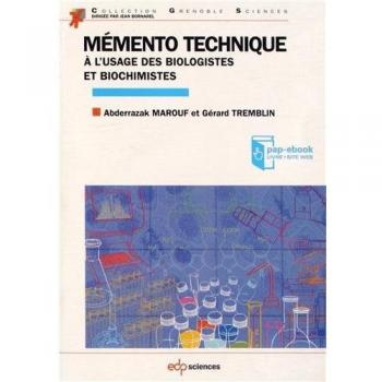 Mémento technique à l'usage des biologistes et biochimistes