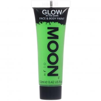 Moon Glow Neon‑Body‑Paint – 12 ml, Grün, flimmerndes Licht bei Dunkelheit