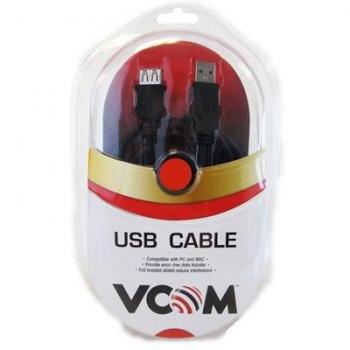 VCOM 5m USB 2.0 A (M) to A (F) Data Extension Cable