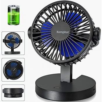 Portable Komphot 5.5 Desktop Fan – USB, Foldable, Strong Airflow, Silent Operation