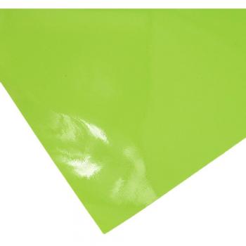 Tela de cuero artificial verde para artesanía