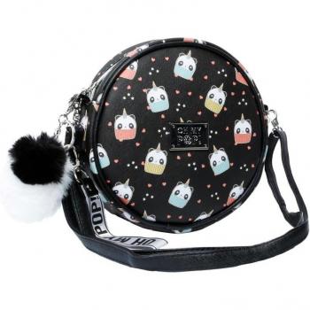 Borsetta rotonda Pandicorn Oh My Pop! nera