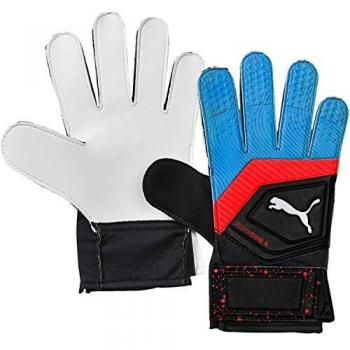 PUMA One Grip 4 Torwart-Handschuhe „Blast“ in Schwarz‑Blau‑Azur‑Rot, Größe 5
