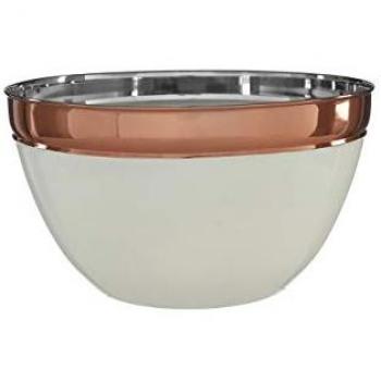 Orsina Prescott Deluxe Cream & Copper 24‑ounce Bowl