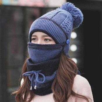 Mochila térmica de lana, gorro de senderismo femenino