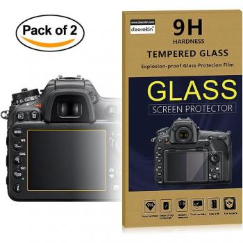 Protector de pantalla LCD de vidrio 0,25mm para Nikon D810, D800, D800E, D610, D600 (2x)