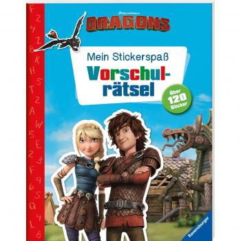 Mein Stickerspaß Dreamworks Dragons: Vorschulrätsel
