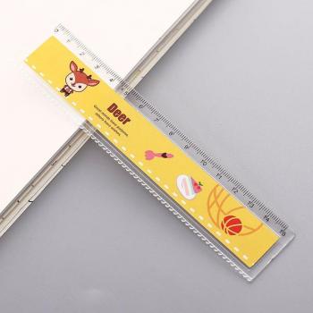 Regla Escolar 15 CM Diseño Oso, Zorro y Ciervo