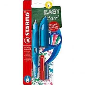 Penna Stilografica Ergonomica STABILO EASYbirdy 3D Wildlife per Bambini