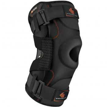 ShockDoctor Erwachsene Knieschutz Ultra Kniestütze mit bilateralen Scharnieren, Schwarz, 33–35,6 cm