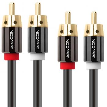 DeleyCON HQ Cinch Kabel [2m]