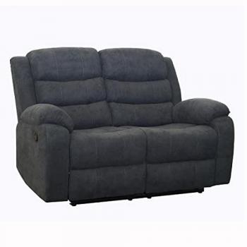 Amrchair Boston Grey Reclining Fabric Sofa 2‑Seat