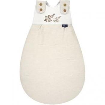 Saco de dormir Alvi® Baby-Mäxchen® exterior algodón Olifante 74/80