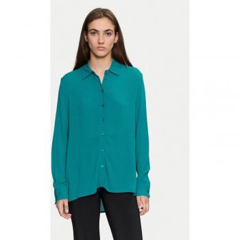Camicia Sisley Verde Ottanio Viscosa Over Fit Donna L