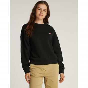 Schwarzes Tjw Bxy Badge Crew Sweatshirt für Damen – L Größe