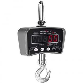 Bilancia da banco con gancio in metallo per pesare fino a 1.000 kg / 200 g con display LED di Steinberg Systems