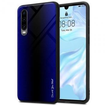 Huawei P30 Guardià – Custodia in Vetro Temperato Viola con TPU